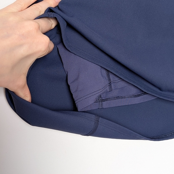 TNA PowerSculpt Court Micro Skirt Skort Blue S Aritzia - Picture 4 of 10